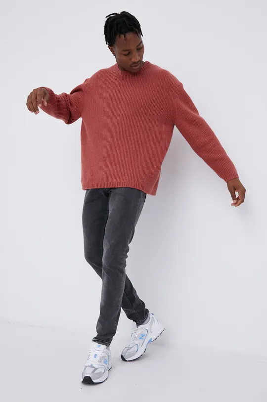Levi's Sweter wełniany A0708.0001 różowy