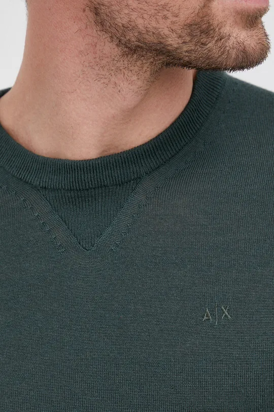 zielony Armani Exchange Sweter wełniany 8NZM3A.ZM8AZ