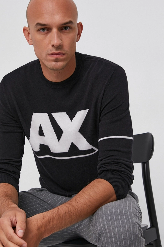 чорний Светр Armani Exchange Чоловічий