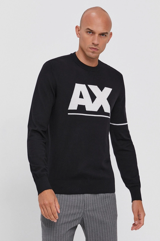 czarny Armani Exchange Sweter 6KZM1D.ZMN9Z