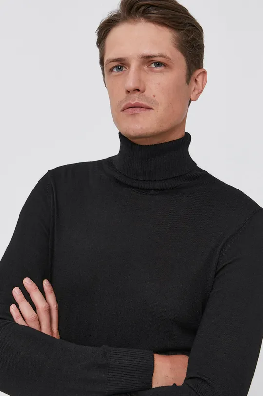 чёрный Шерстяной свитер Trussardi Мужской