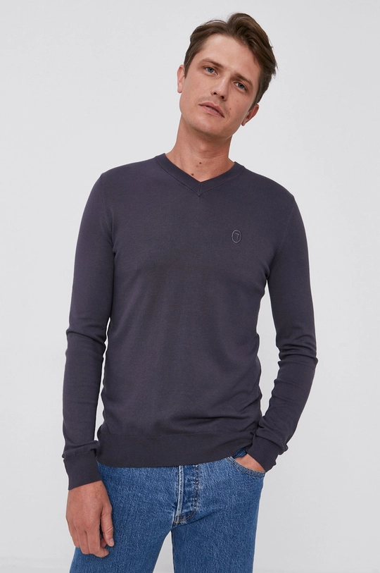 szary Trussardi Sweter