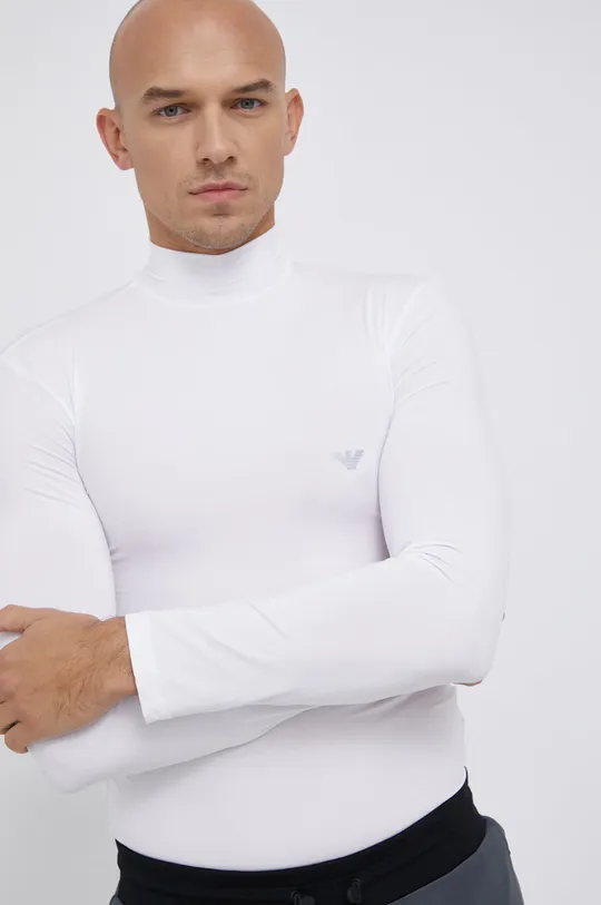 λευκό Longsleeve Emporio Armani Underwear Ανδρικά