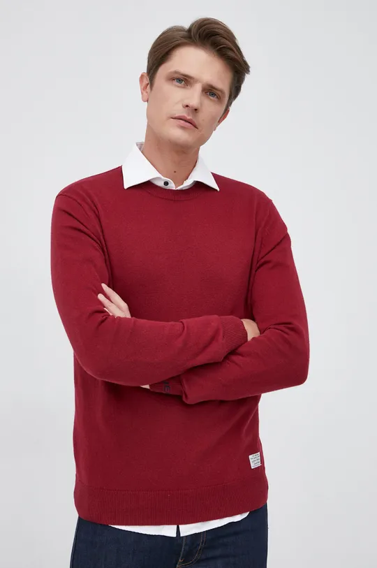 czerwony Pepe Jeans Sweter z domieszką wełny Męski
