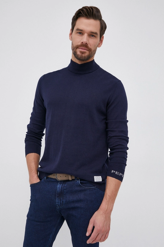 granatowy Pepe Jeans Sweter Charles