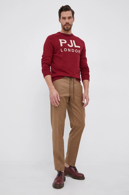 Pepe Jeans Sweter Frederik czerwony