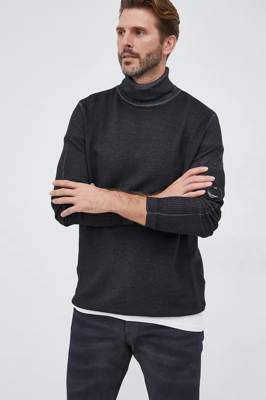 črna Volnen pulover C.P. Company Moški