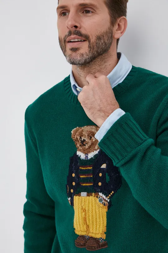 πράσινο Μάλλινο πουλόβερ Polo Ralph Lauren Ανδρικά