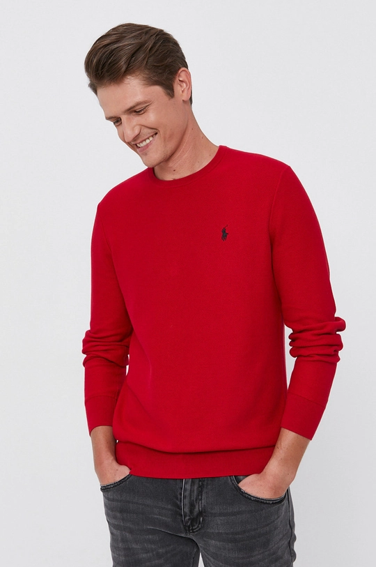 czerwony Polo Ralph Lauren Sweter 710680593023 Męski