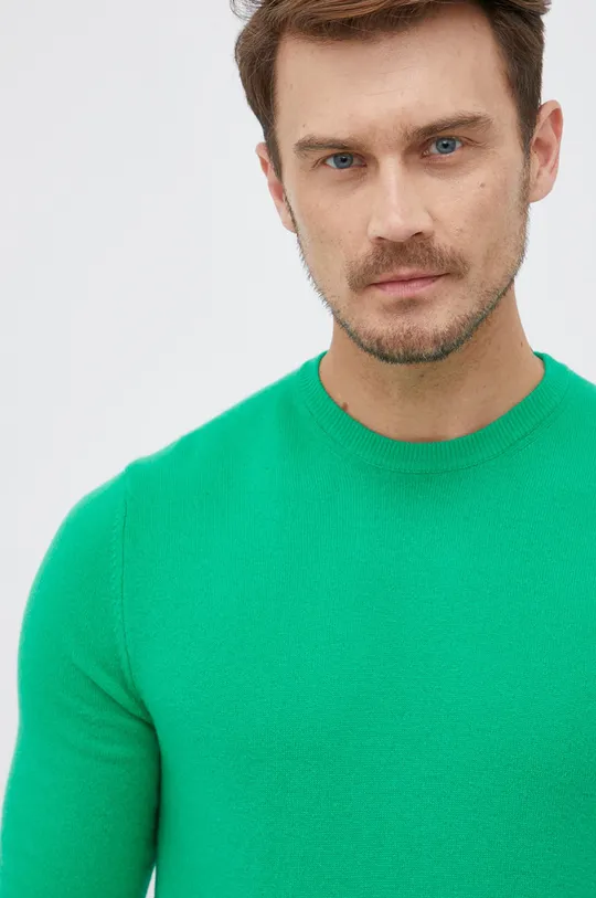 zielony United Colors of Benetton Sweter wełniany