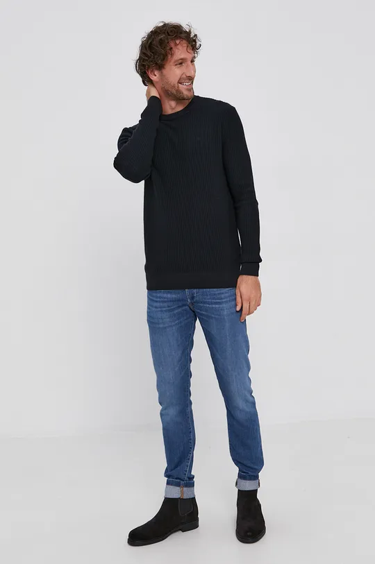 Sisley pulóver fekete