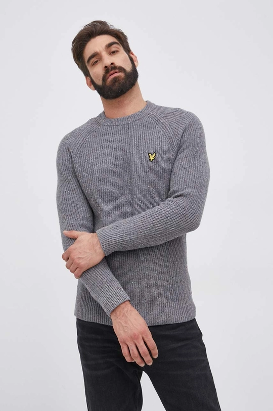 szürke Lyle & Scott pulóver