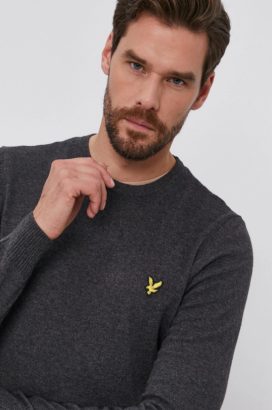 серый Свитер с примесью шерсти Lyle & Scott