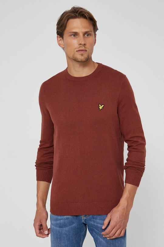 hnedá Sveter s prímesou vlny Lyle & Scott Pánsky