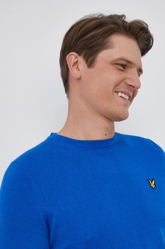 niebieski Lyle & Scott Sweter z domieszką wełny