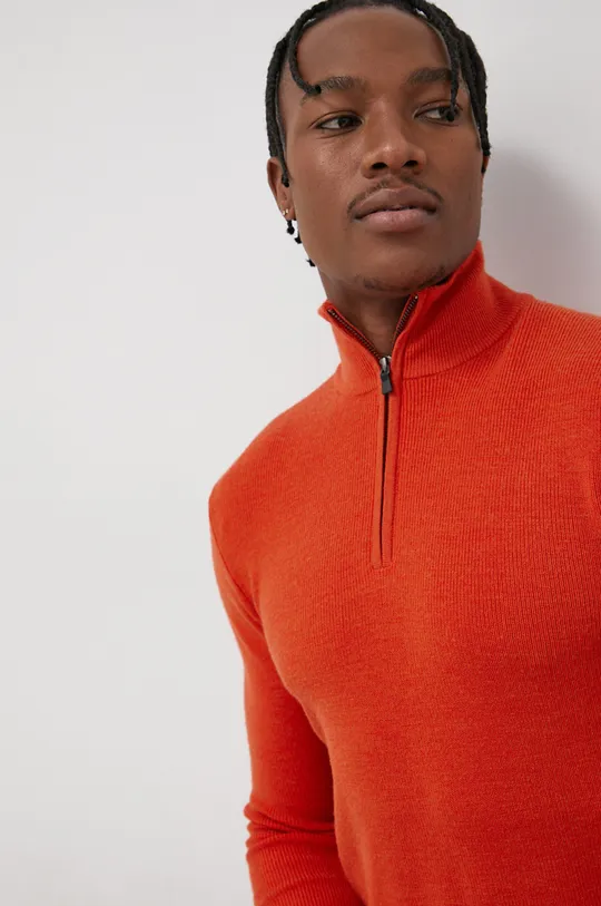 pomarańczowy Superdry Sweter wełniany Męski