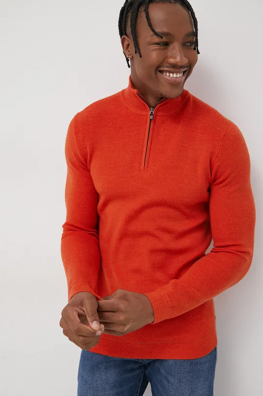 pomarańczowy Superdry Sweter wełniany