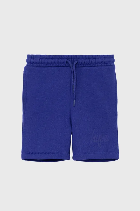 Otroške bombažne kratke hlače Hype mornarsko modra