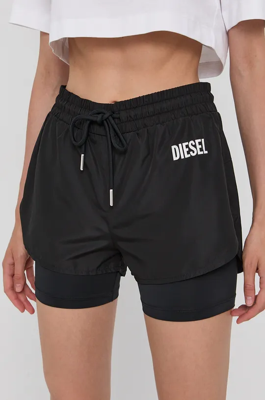 чёрный Шорты Diesel