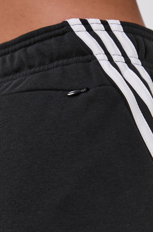 adidas Performance Szorty GU9690 damskie kolor czarny gładkie medium waist  | Answear.com