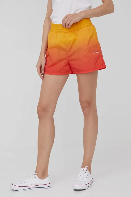 πορτοκαλί Σορτς Calvin Klein Jeans Γυναικεία