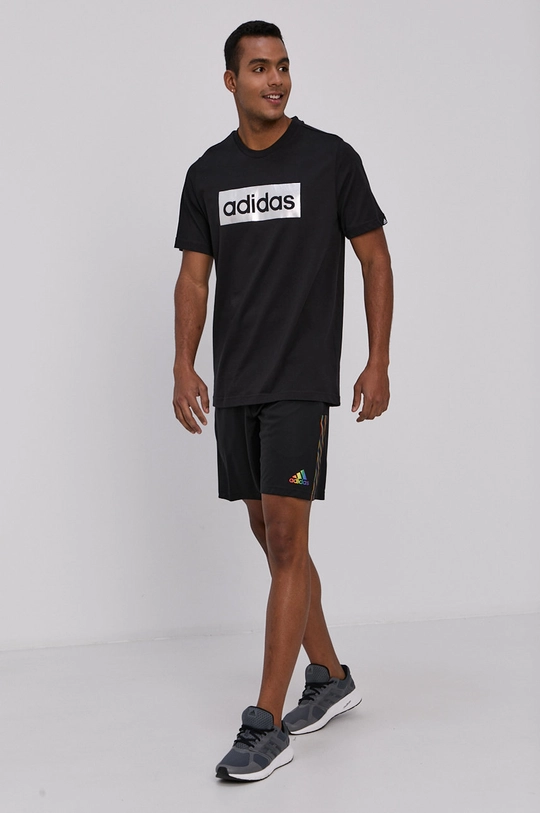 Σορτς adidas Performance μαύρο