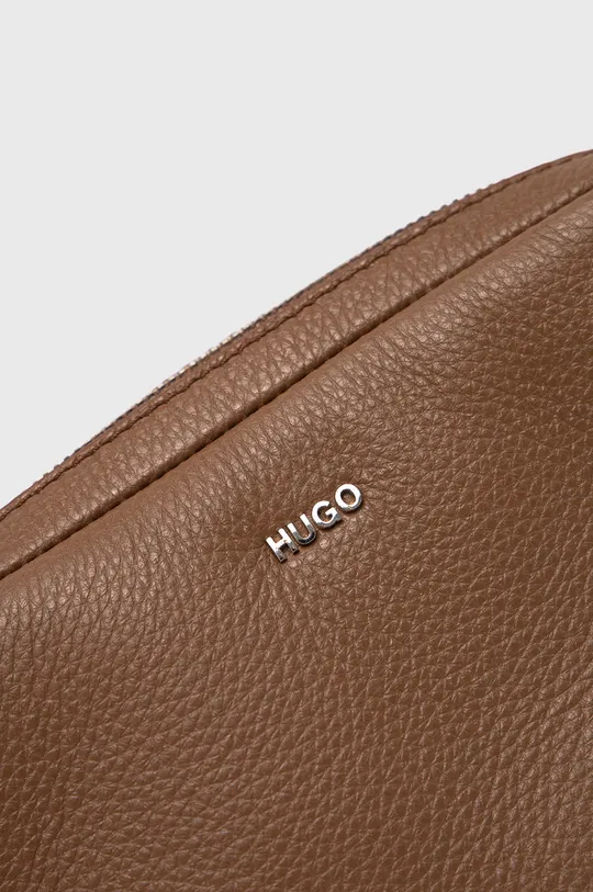 Hugo bőr táska bézs