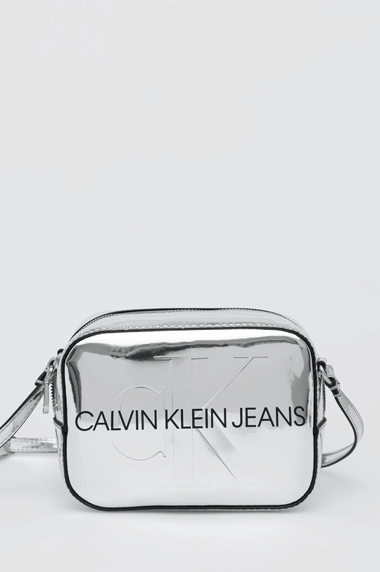 strieborná Kabelka Calvin Klein Jeans Dámsky