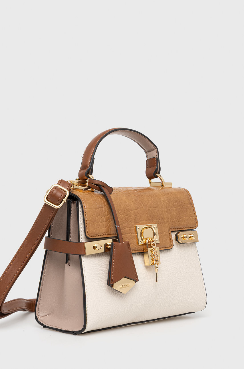 Aldo Poșetă Agrolia culoarea bej ANSWEAR.ro