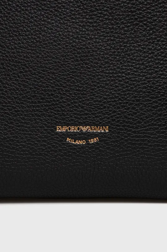 Emporio Armani - Kožená kabelka čierna