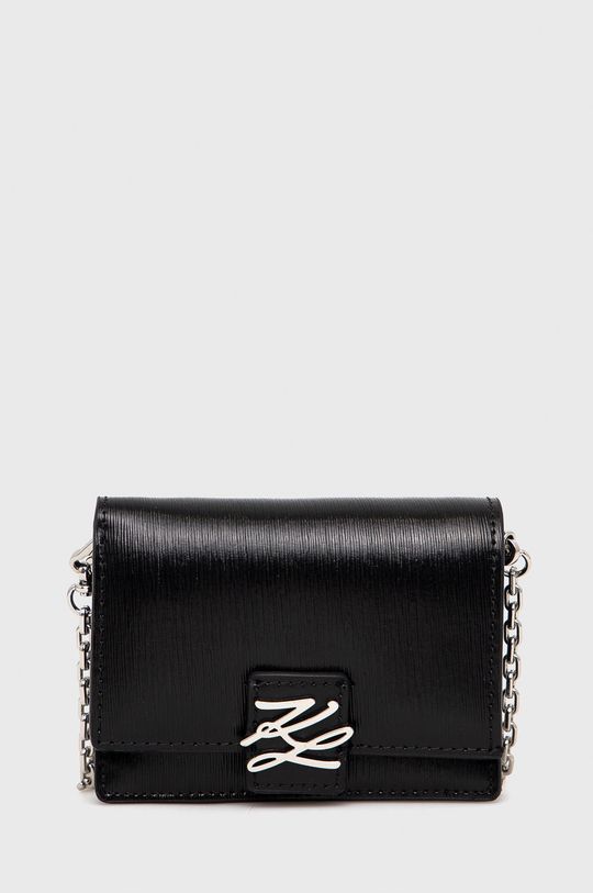 čierna Kožená peňaženka Karl Lagerfeld Dámsky