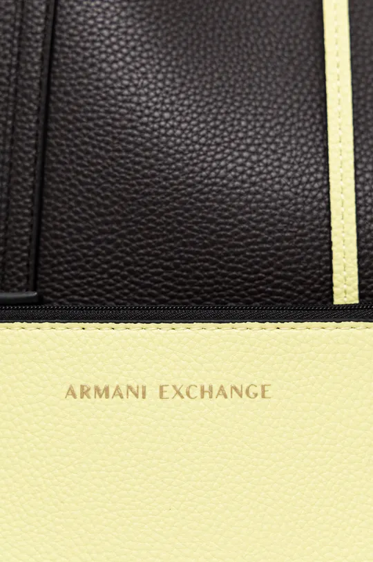 Obojstranná kabelka Armani Exchange hnedá