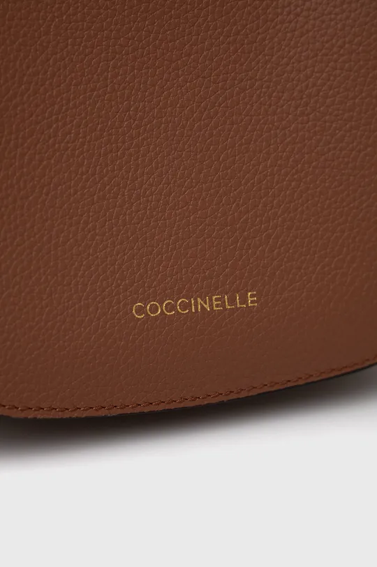 Kožna torbica Coccinelle smeđa