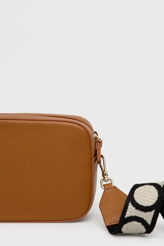 hnedá Kožená kabelka Coccinelle Mini Bag