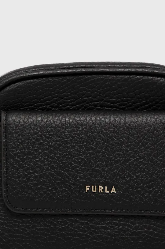 čierna Kožená ľadvinka Furla