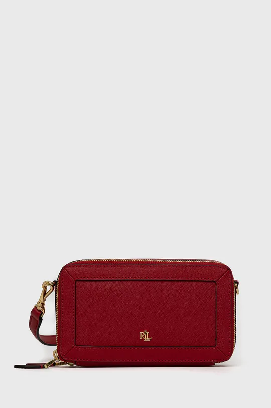 piros Lauren Ralph Lauren bőr táska Női