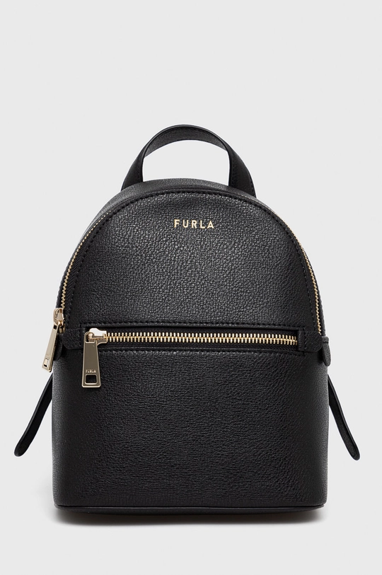 чёрный Кожаный рюкзак Furla Libera Женский