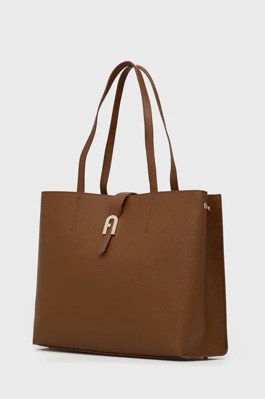 Кожаная сумочка Furla Sofia коричневый
