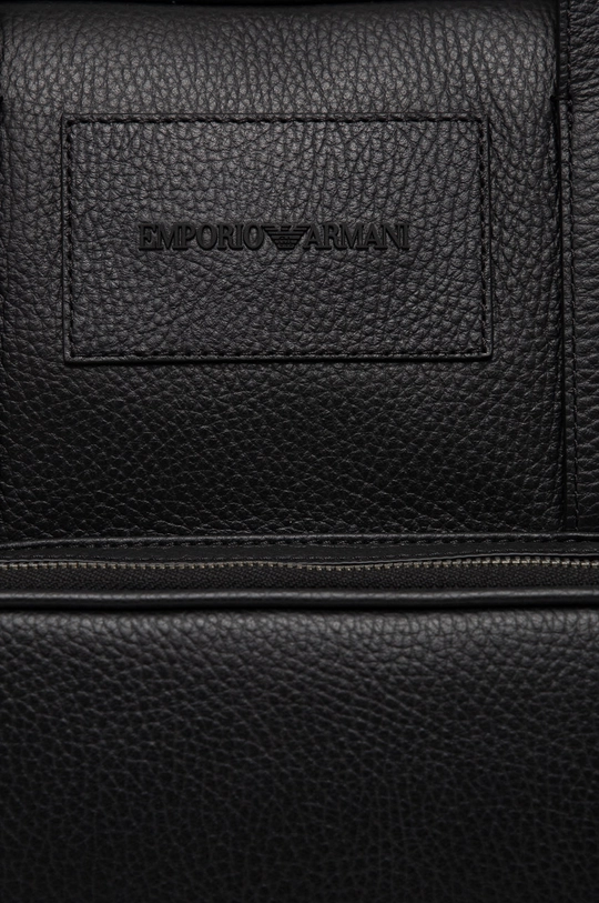 Emporio Armani torba skórzana czarny