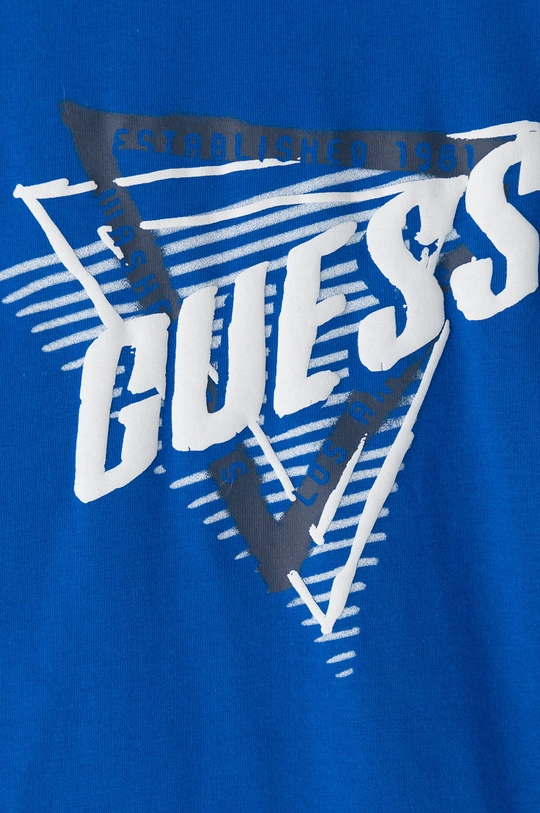 Дитяча футболка Guess блакитний