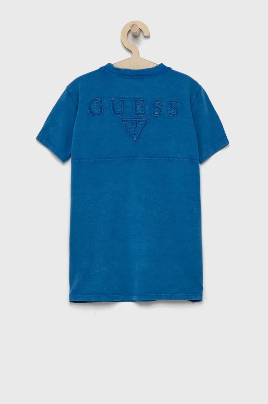 Guess T-shirt dziecięcy niebieski