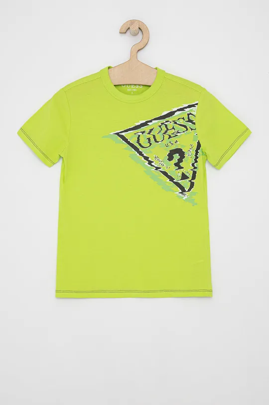 зелёный Детская футболка Guess Для мальчиков