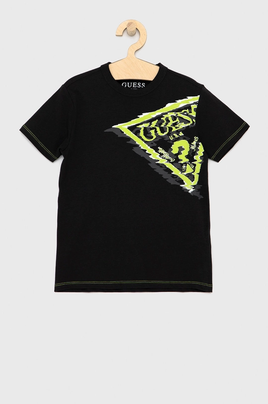 szary Guess T-shirt dziecięcy Chłopięcy