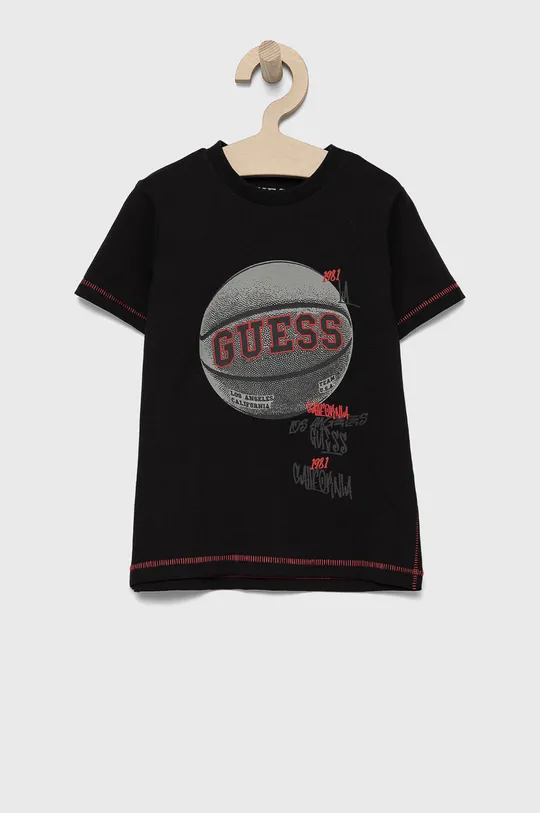 чорний Дитяча футболка Guess Для хлопчиків