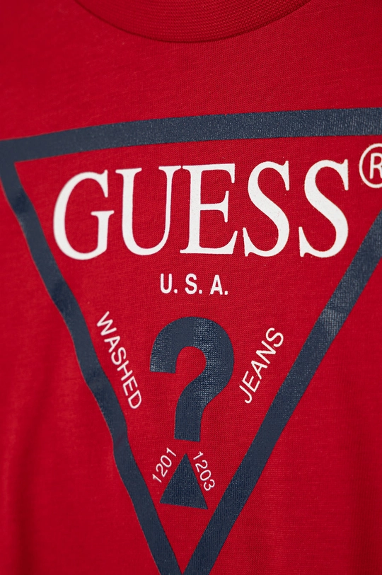 Дитяча футболка Guess червоний