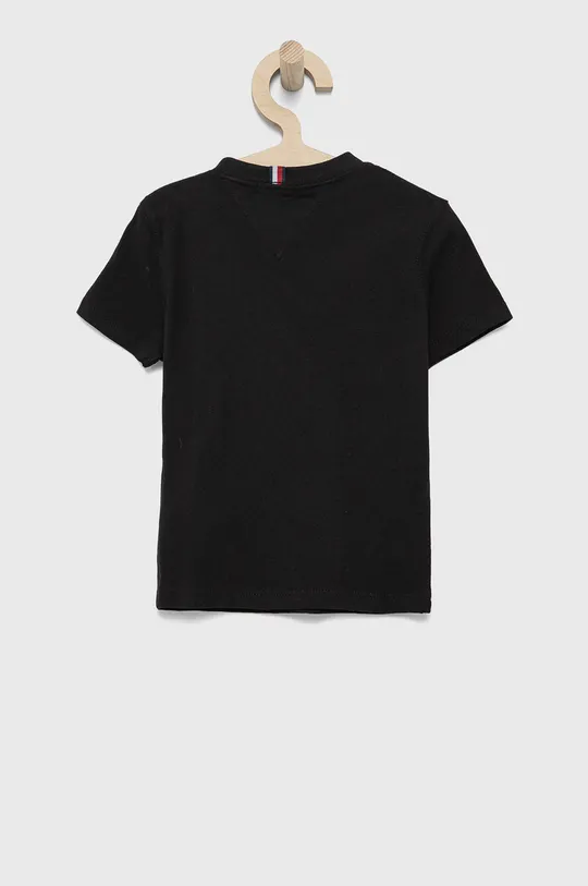 Дитяча бавовняна футболка Tommy Hilfiger чорний