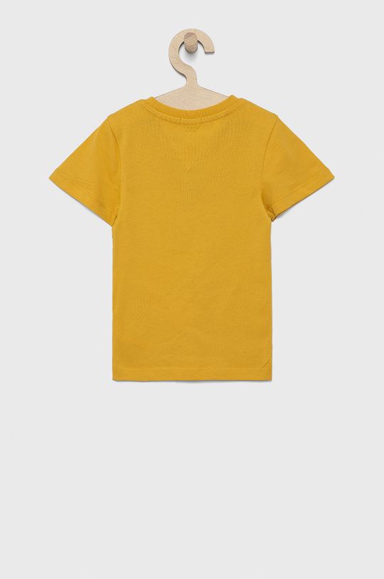Tommy Hilfiger T-shirt bawełniany dziecięcy żółty