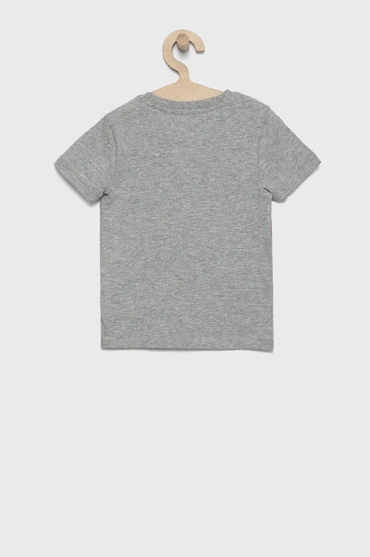 Детская хлопковая футболка Tommy Hilfiger серый