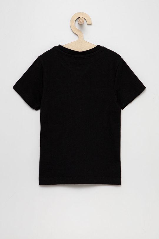 Tommy Hilfiger T-shirt bawełniany dziecięcy czarny