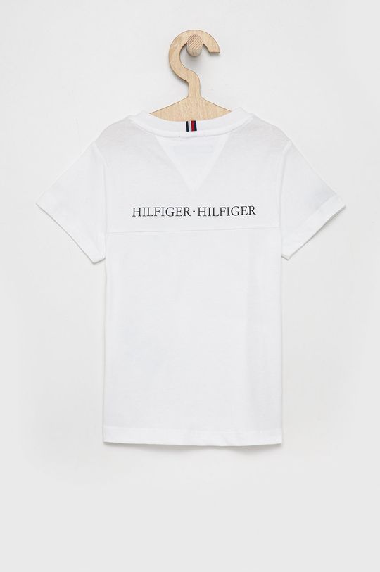 Dětské bavlněné tričko Tommy Hilfiger bílá